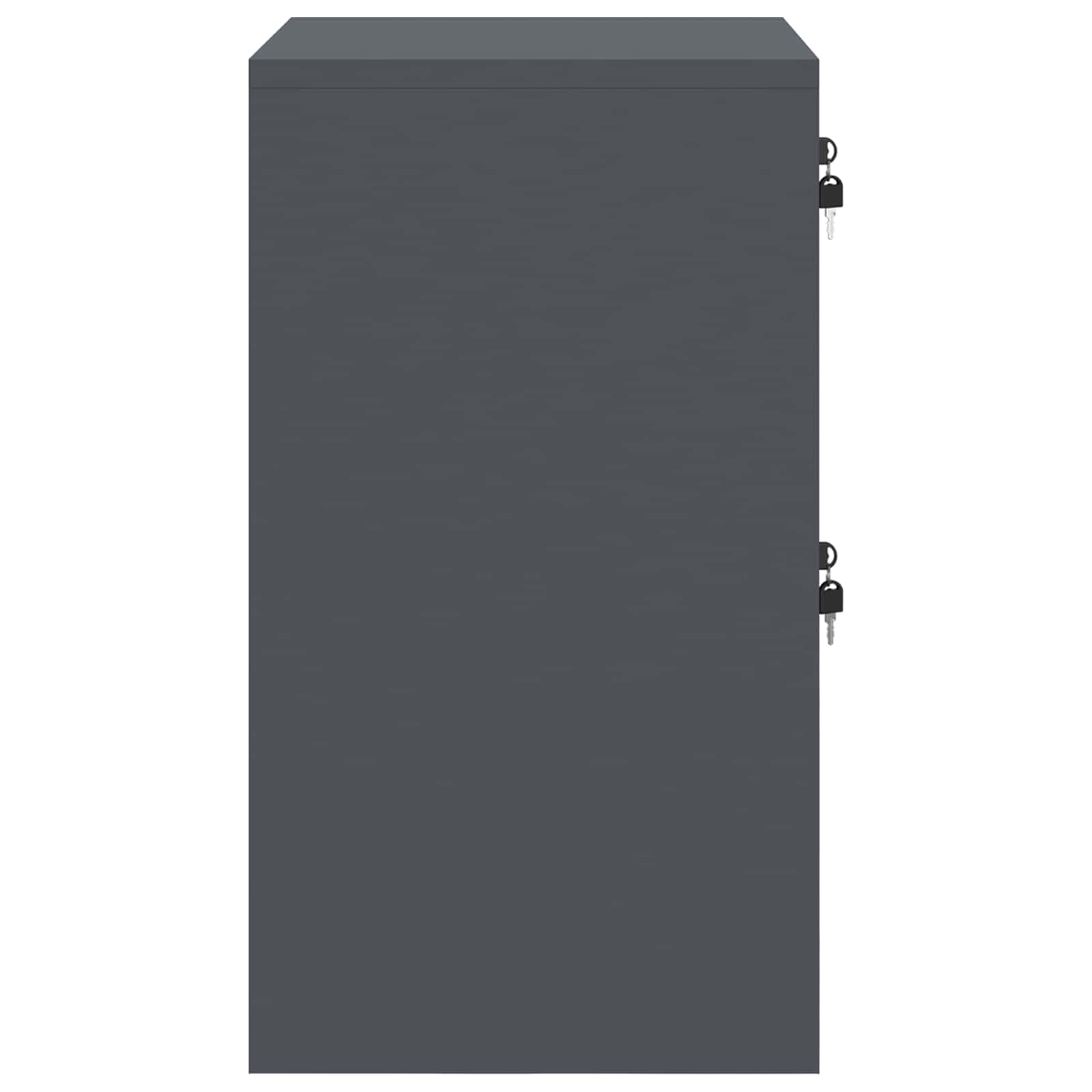 Armadio per File con cassetto Antracite 45,5 x 42 x 74,5 cm