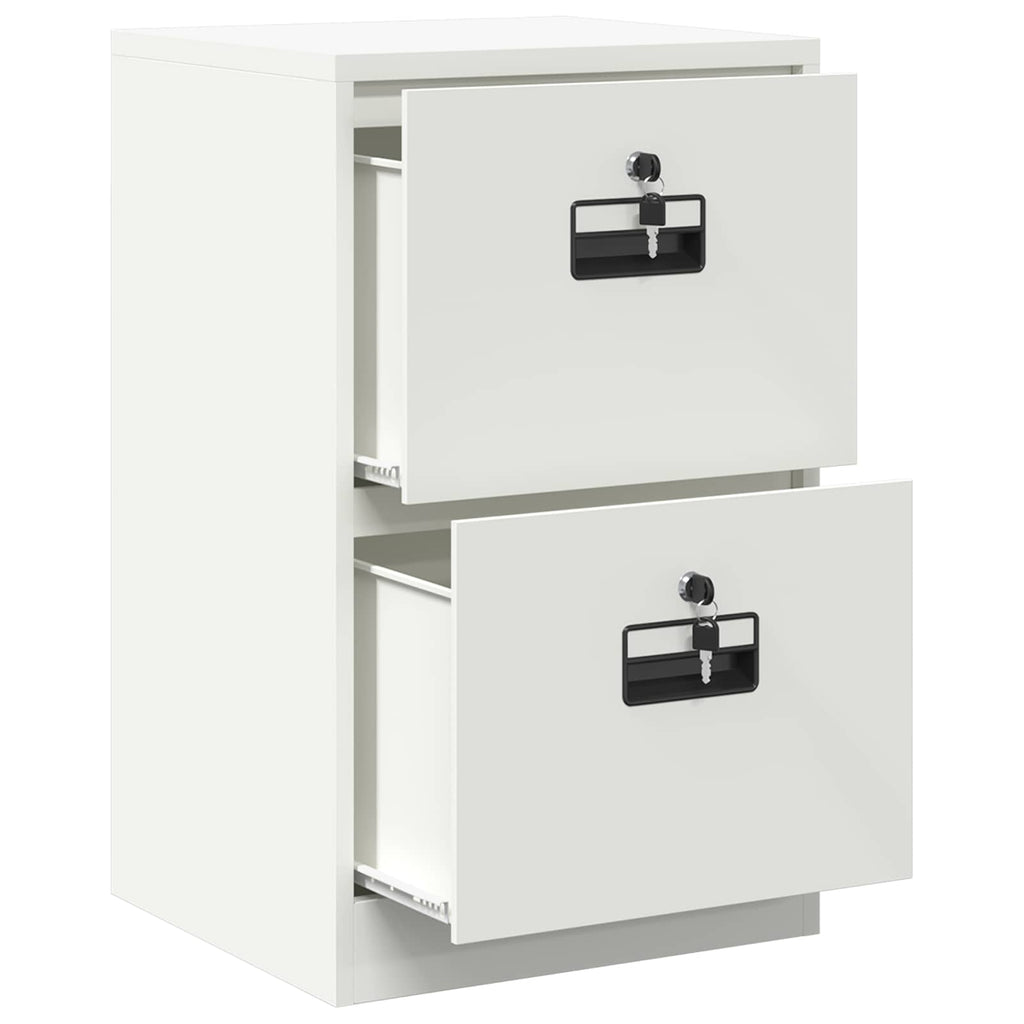 Armadio per File con cassetto Bianco 45,5 x 42 x 74,5 cm