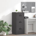 Armadio per File con cassetto Nero 45,5 x 42 x 106,5 cm