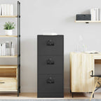 Armadio per File con cassetto Nero 45,5 x 42 x 106,5 cm