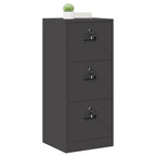 Armadio per File con cassetto Nero 45,5 x 42 x 106,5 cm