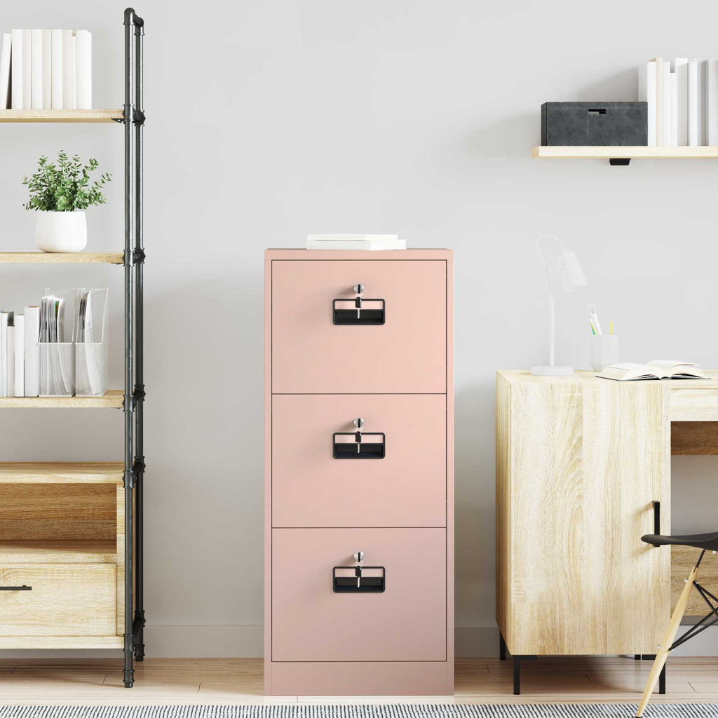 Armadio per File con cassetto Rosa 45,5 x 42 x 106,5 cm