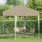 Tenda per feste a pop-up 195 x 195 x 245 cm Crema