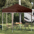 Tenda per feste a pop-up 195 x 195 x 245 cm Marrone