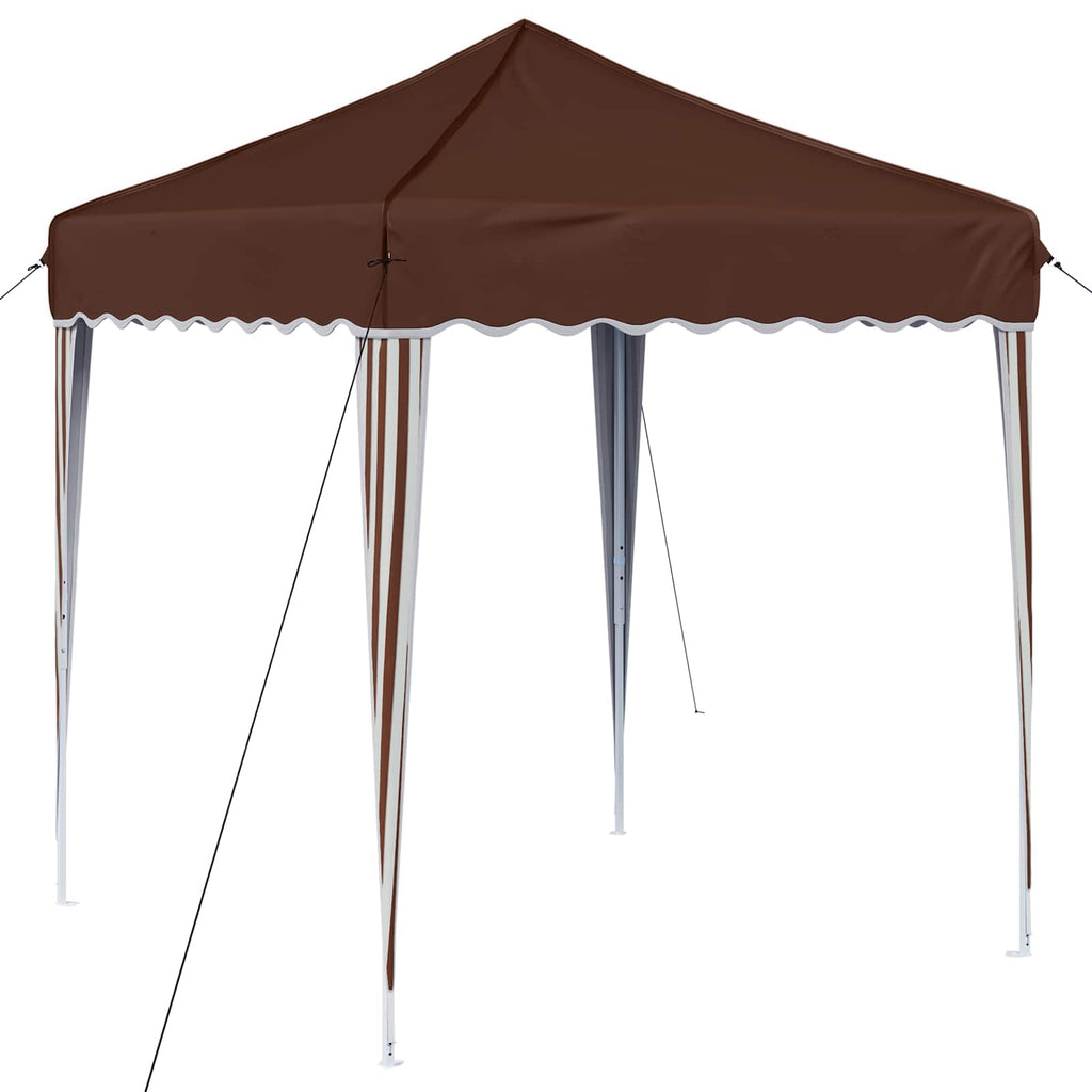 Tenda per feste a pop-up 195 x 195 x 245 cm Marrone