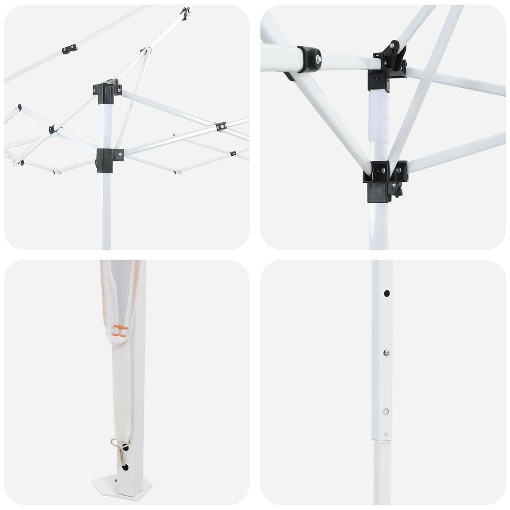 Tenda per feste a pop-up 195 x 195 x 245 cm Arancione