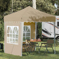 Tenda per feste a pop-up 195 x 195 x 245 cm Crema