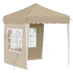 Tenda per feste a pop-up 195 x 195 x 245 cm Crema