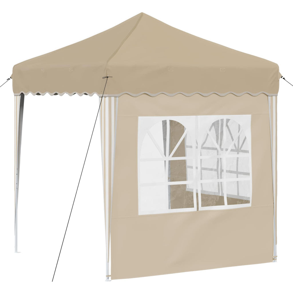 Tenda per feste a pop-up 195 x 195 x 245 cm Crema