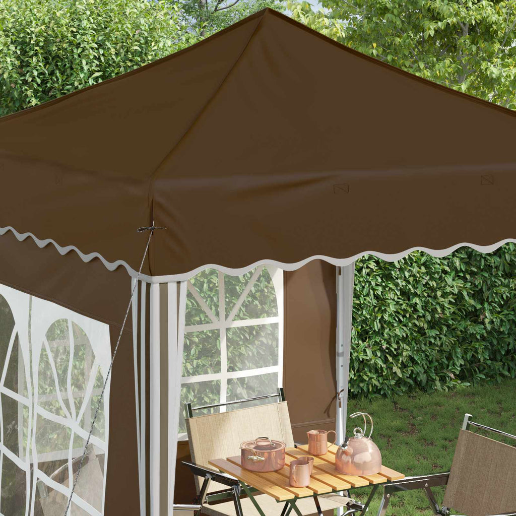 Tenda per feste a pop-up 195 x 195 x 245 cm Tortora