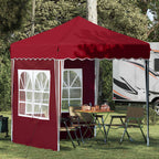 Tenda per feste a pop-up 195 x 195 x 245 cm Borgogna