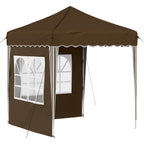 Tenda per feste a pop-up 195 x 195 x 245 cm Marrone
