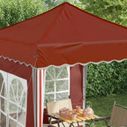Tenda per feste a pop-up 195 x 195 x 245 cm Terracotta