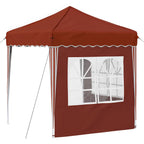 Tenda per feste a pop-up 195 x 195 x 245 cm Terracotta