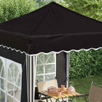 Tenda per feste a pop-up 195 x 195 x 245 cm Nero Tessuto Oxford