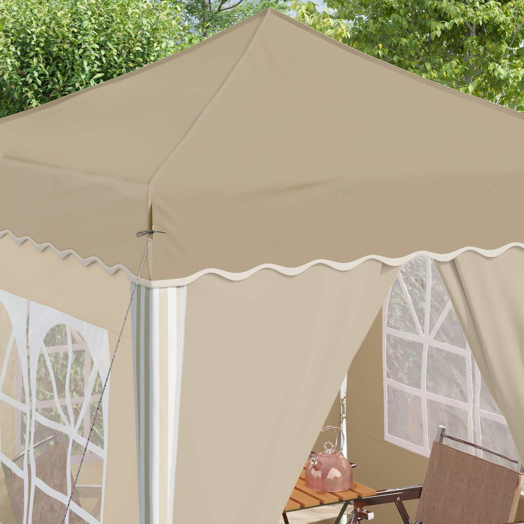 Tenda per feste a pop-up 195 x 195 x 245 cm Crema