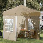 Tenda per feste a pop-up 195 x 195 x 245 cm Crema