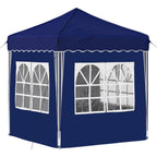 Tenda per feste a pop-up 195 x 195 x 245 cm Blu Tessuto Oxford