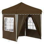 Tenda per feste a pop-up 195 x 195 x 245 cm Tortora