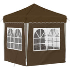 Tenda per feste a pop-up 195 x 195 x 245 cm Tortora