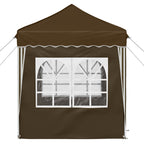 Tenda per feste a pop-up 195 x 195 x 245 cm Tortora