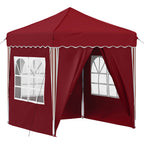 Tenda per feste a pop-up 195 x 195 x 245 cm Borgogna