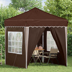 Tenda per feste a pop-up 195 x 195 x 245 cm Marrone