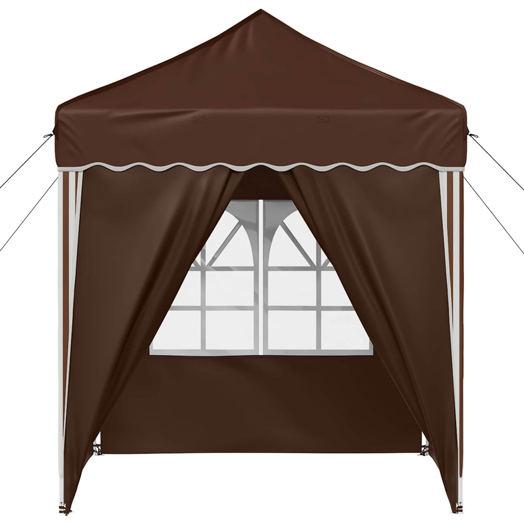 Tenda per feste a pop-up 195 x 195 x 245 cm Marrone