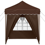 Tenda per feste a pop-up 195 x 195 x 245 cm Marrone