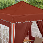 Tenda per feste a pop-up 195 x 195 x 245 cm Terracotta