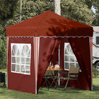 Tenda per feste a pop-up 195 x 195 x 245 cm Terracotta