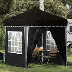 Tenda per feste a pop-up 195 x 195 x 245 cm Nero Tessuto Oxford