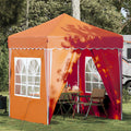 Tenda per feste a pop-up 195 x 195 x 245 cm Arancione