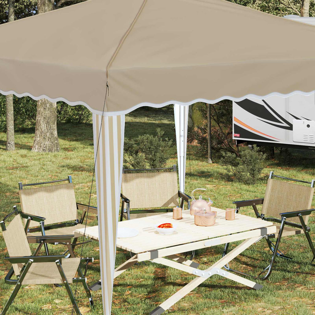Tenda per feste a pop-up 288 x 288 x 245 cm Crema