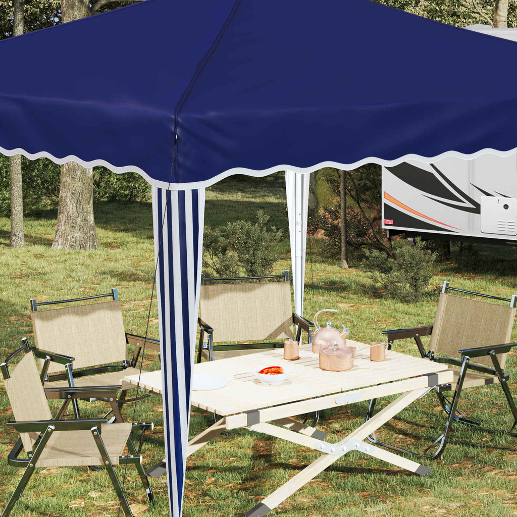 Tenda per feste a pop-up 288 x 288 x 245 cm Blu Tessuto Oxford