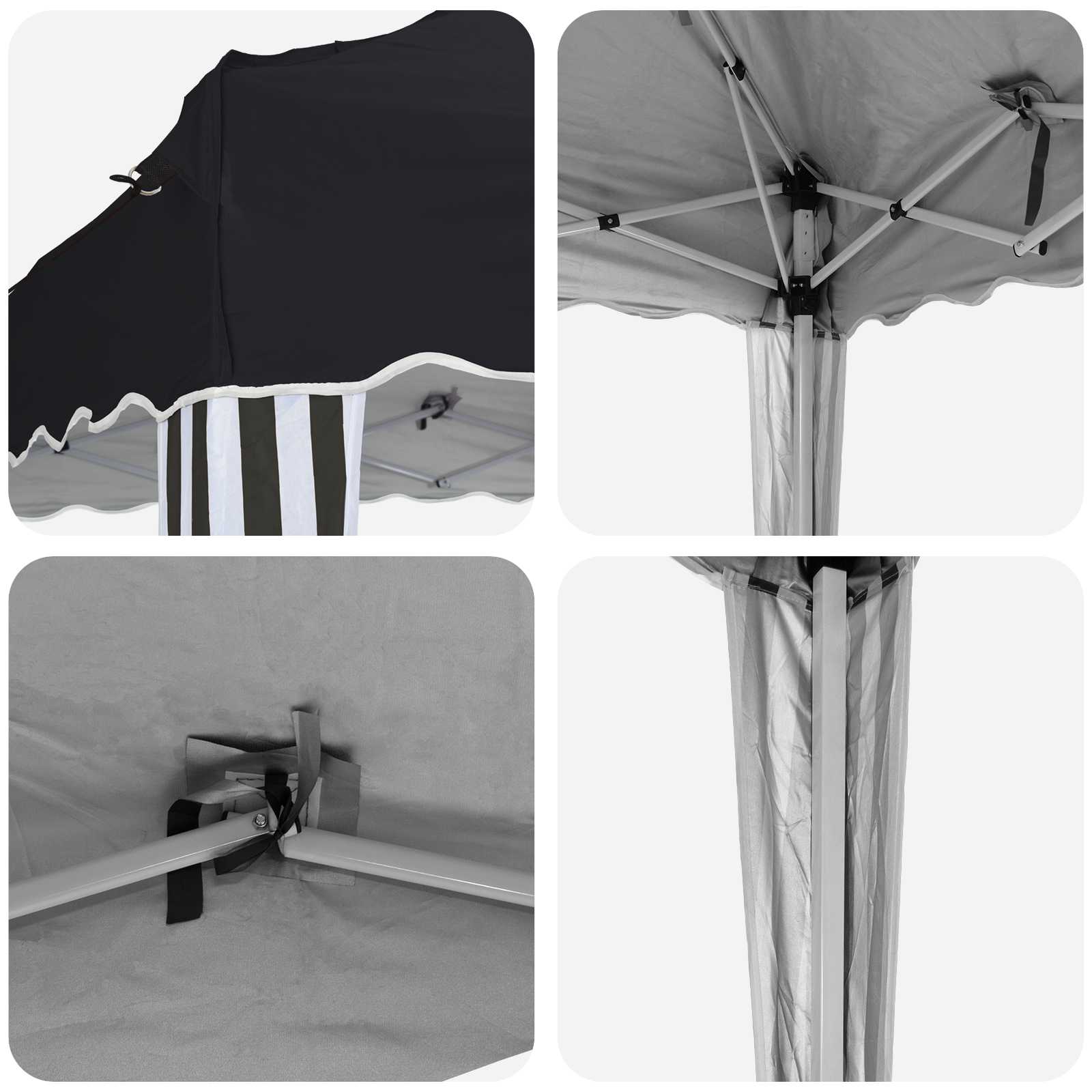 Tenda per feste a pop-up 288 x 288 x 245 cm Antracite