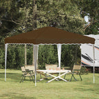 Tenda per feste a pop-up 288 x 288 x 245 cm Tortora