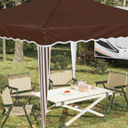 Tenda per feste a pop-up 288 x 288 x 245 cm Marrone