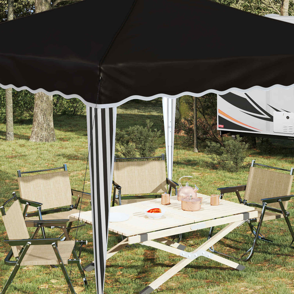 Tenda per feste a pop-up 288 x 288 x 245 cm Nero Tessuto Oxford