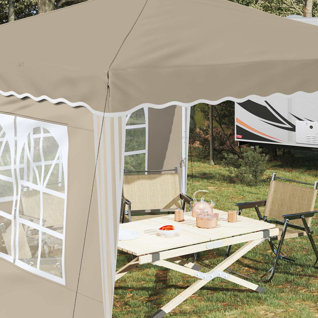 Tenda per feste a pop-up 288 x 288 x 245 cm Crema