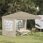 Tenda per feste a pop-up 288 x 288 x 245 cm Crema