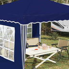Tenda per feste a pop-up 288 x 288 x 245 cm Blu Tessuto Oxford