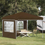 Tenda per feste a pop-up 288 x 288 x 245 cm Tortora