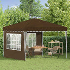 Tenda per feste a pop-up 288 x 288 x 245 cm Tortora