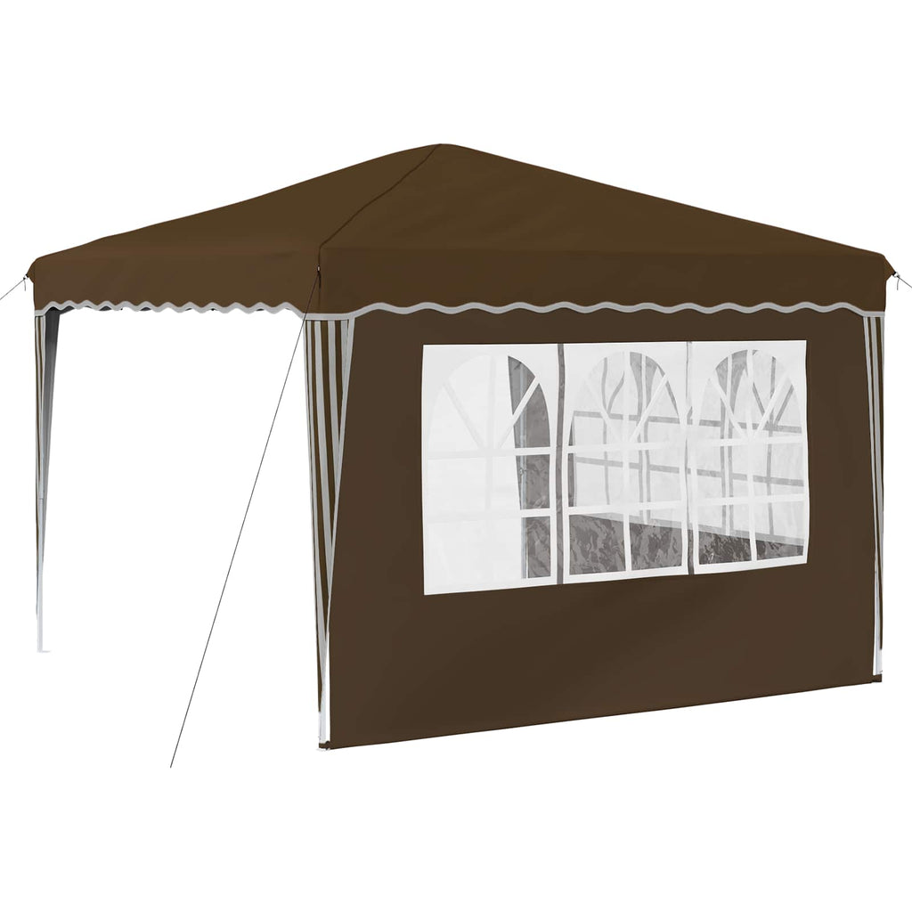 Tenda per feste a pop-up 288 x 288 x 245 cm Tortora