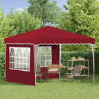 Tenda per feste a pop-up 288 x 288 x 245 cm Borgogna