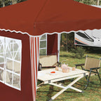 Tenda per feste a pop-up 288 x 288 x 245 cm Terracotta