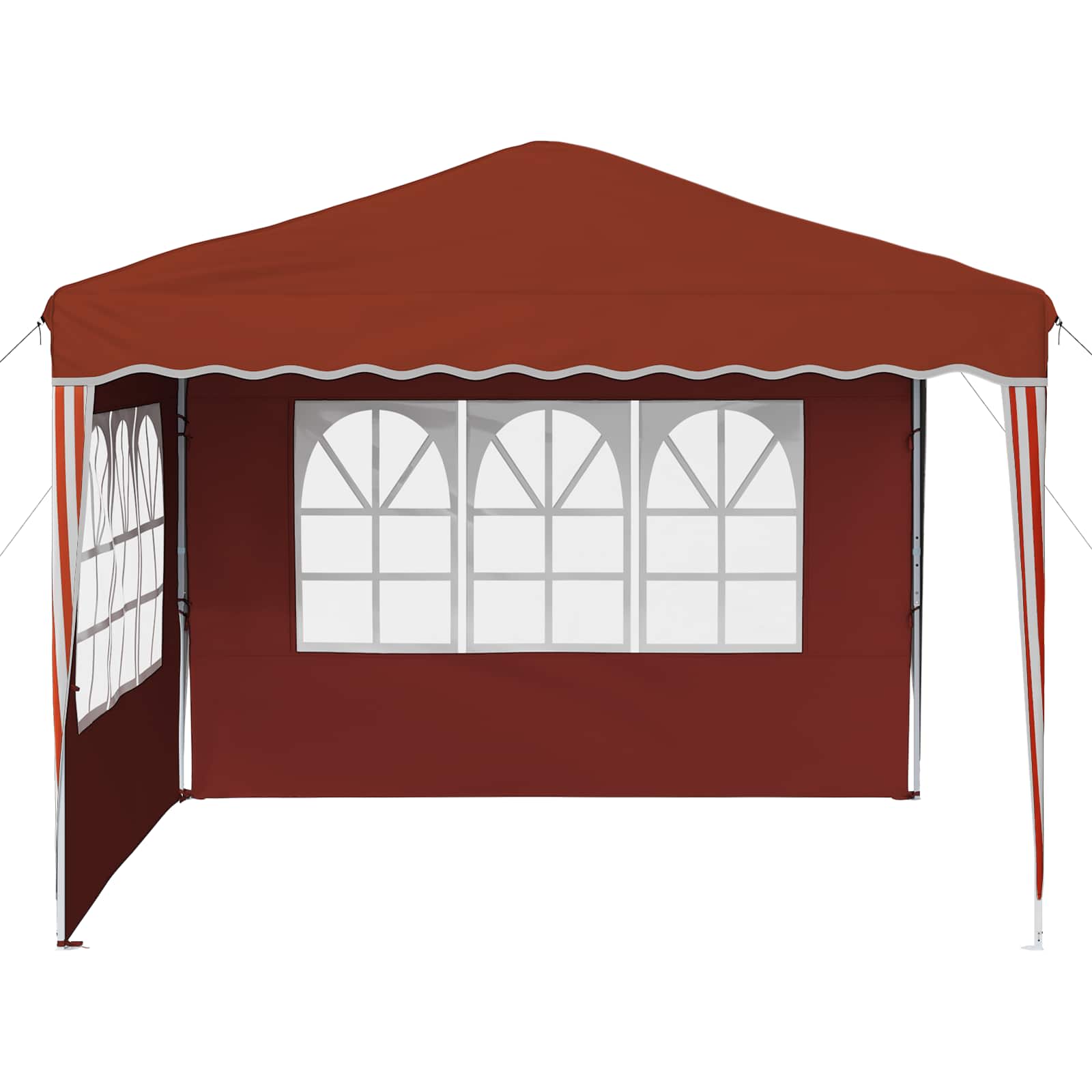 Tenda per feste a pop-up 288 x 288 x 245 cm Terracotta