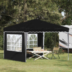 Tenda per feste a pop-up 288 x 288 x 245 cm Nero Tessuto Oxford