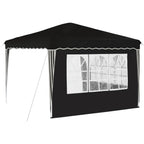 Tenda per feste a pop-up 288 x 288 x 245 cm Nero Tessuto Oxford